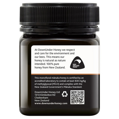 Miel de Manuka certifié UMF 20+ (MGO 830+)